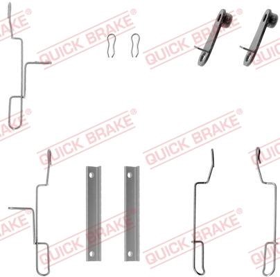 Kawe 109-1188 Mounting kit brake pads 1091188: Buy near me in Poland at 2407.PL - Good price!