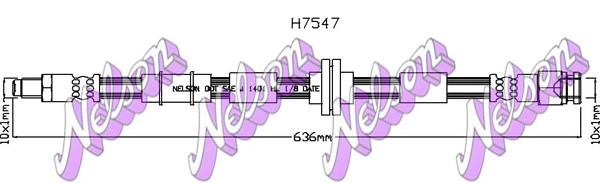 Kawe H7547 Brake Hose H7547: Buy near me in Poland at 2407.PL - Good price!