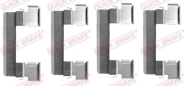 Kawe 109-1655 Mounting kit brake pads 1091655: Buy near me in Poland at 2407.PL - Good price!
