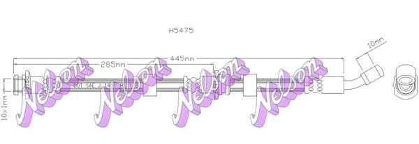 Kawe H5475 Тормозной шланг H5475: Отличная цена - Купить в Польше на 2407.PL!