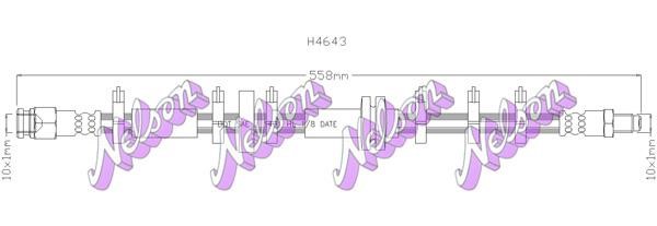 Kawe H4643 Brake Hose H4643: Buy near me in Poland at 2407.PL - Good price!