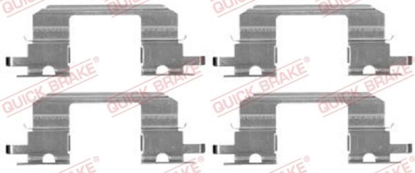 Kawe 109-1672 Mounting kit brake pads 1091672: Buy near me in Poland at 2407.PL - Good price!