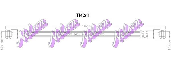 Kawe H4261 Przewód hamulcowy elastyczny H4261: Dobra cena w Polsce na 2407.PL - Kup Teraz!