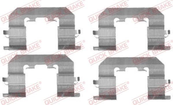 Kawe 1091723 Mounting kit brake pads 1091723: Buy near me in Poland at 2407.PL - Good price!