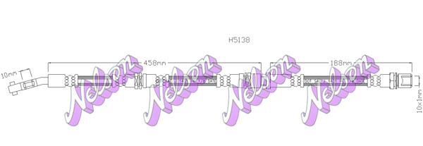 Kawe H5138 Brake Hose H5138: Buy near me in Poland at 2407.PL - Good price!