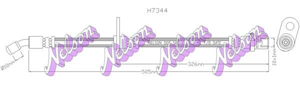 Kawe H7344 Brake Hose H7344: Buy near me at 2407.PL in Poland at an Affordable price!