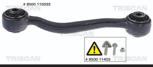 Kawe 8500 115033 Track Control Arm 8500115033: Buy near me in Poland at 2407.PL - Good price!