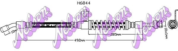 Kawe H6844 Brake Hose H6844: Buy near me in Poland at 2407.PL - Good price!