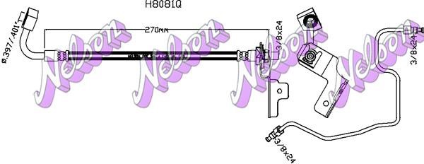 Kawe H8081Q Brake Hose H8081Q: Buy near me at 2407.PL in Poland at an Affordable price!