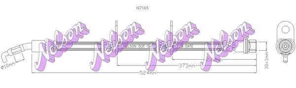 Kawe H7165 Brake Hose H7165: Buy near me in Poland at 2407.PL - Good price!