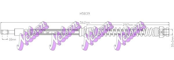 Kawe H5839 Bremsschlauch H5839: Kaufen Sie zu einem guten Preis in Polen bei 2407.PL!