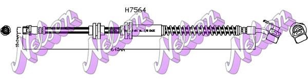 Kawe H7564 Тормозной шланг H7564: Отличная цена - Купить в Польше на 2407.PL!