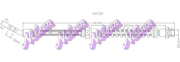 Kawe H4725 Гальмівний шланг H4725: Приваблива ціна - Купити у Польщі на 2407.PL!