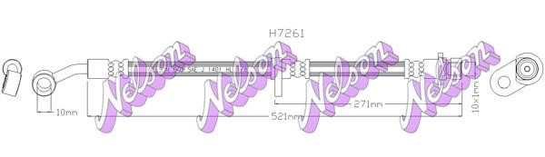 Kawe H7261 Гальмівний шланг H7261: Приваблива ціна - Купити у Польщі на 2407.PL!