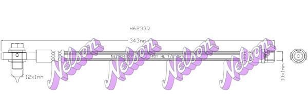 Kawe H6233Q Brake Hose H6233Q: Buy near me in Poland at 2407.PL - Good price!