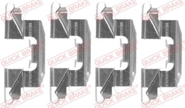 Kawe 109-1720 Mounting kit brake pads 1091720: Buy near me in Poland at 2407.PL - Good price!