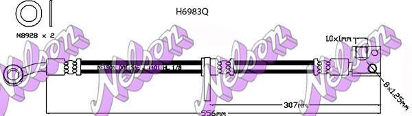 Kawe H6983Q Bremsschlauch H6983Q: Kaufen Sie zu einem guten Preis in Polen bei 2407.PL!