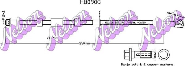 Kawe H8090Q Гальмівний шланг H8090Q: Приваблива ціна - Купити у Польщі на 2407.PL!