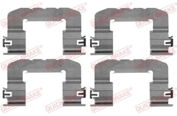 Kawe 109-0017 Mounting kit brake pads 1090017: Buy near me in Poland at 2407.PL - Good price!