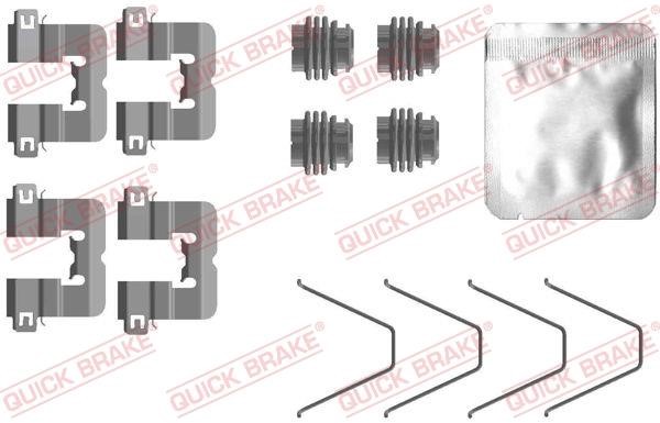 Kawe 109-0114 Mounting kit brake pads 1090114: Buy near me in Poland at 2407.PL - Good price!