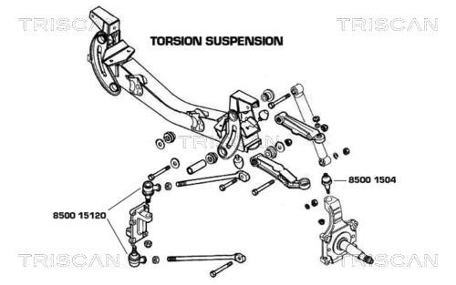 Kawe 850015120 Tie rod end outer 850015120: Buy near me in Poland at 2407.PL - Good price!