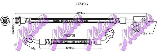 Kawe H7496 Тормозной шланг H7496: Отличная цена - Купить в Польше на 2407.PL!