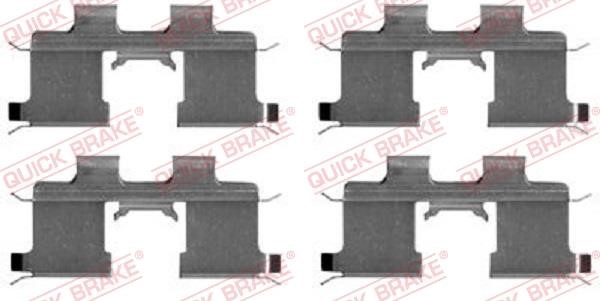 Kawe 109-1667 Mounting kit brake pads 1091667: Buy near me in Poland at 2407.PL - Good price!