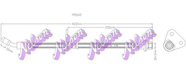 Kawe H5612 Brake Hose H5612: Buy near me in Poland at 2407.PL - Good price!