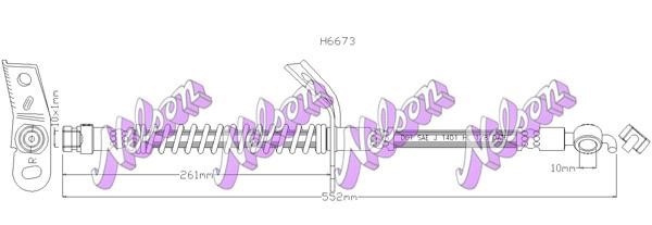 Kawe H6673 Тормозной шланг H6673: Отличная цена - Купить в Польше на 2407.PL!