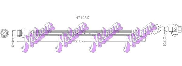 Kawe H7108Q Brake Hose H7108Q: Buy near me at 2407.PL in Poland at an Affordable price!