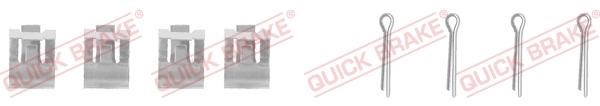Kawe 109-0959 Комплект монтажный тормозных колодок 1090959: Отличная цена - Купить в Польше на 2407.PL!
