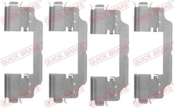 Kawe 109-1716 Mounting kit brake pads 1091716: Buy near me in Poland at 2407.PL - Good price!