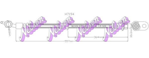 Kawe H7194 Тормозной шланг H7194: Отличная цена - Купить в Польше на 2407.PL!