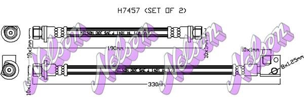 Kawe H7457 Гальмівний шланг H7457: Приваблива ціна - Купити у Польщі на 2407.PL!