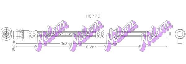 Kawe H6778 Bremsschlauch H6778: Kaufen Sie zu einem guten Preis in Polen bei 2407.PL!