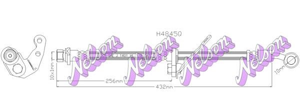 Kawe H4845Q Тормозной шланг H4845Q: Отличная цена - Купить в Польше на 2407.PL!