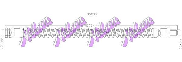 Kawe H5849 Brake Hose H5849: Buy near me in Poland at 2407.PL - Good price!