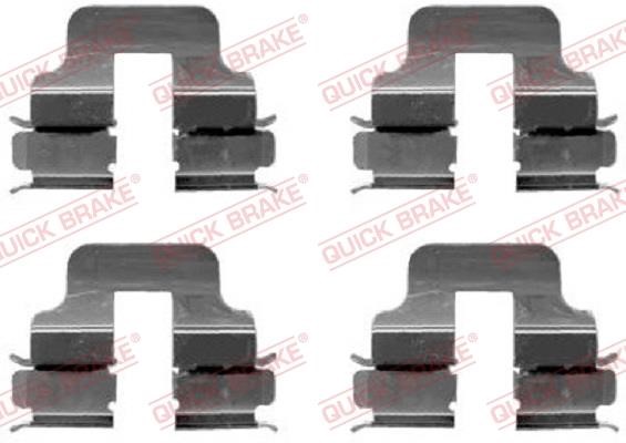Kawe 109-1247 Mounting kit brake pads 1091247: Buy near me in Poland at 2407.PL - Good price!