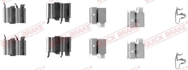 Kawe 109-1240 Mounting kit brake pads 1091240: Buy near me in Poland at 2407.PL - Good price!