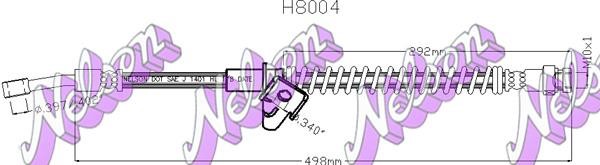 Kawe H8004 Гальмівний шланг H8004: Приваблива ціна - Купити у Польщі на 2407.PL!