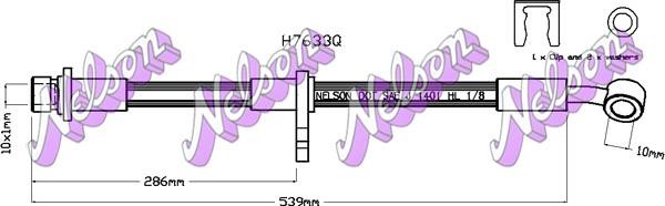 Kawe H7633Q Гальмівний шланг H7633Q: Приваблива ціна - Купити у Польщі на 2407.PL!