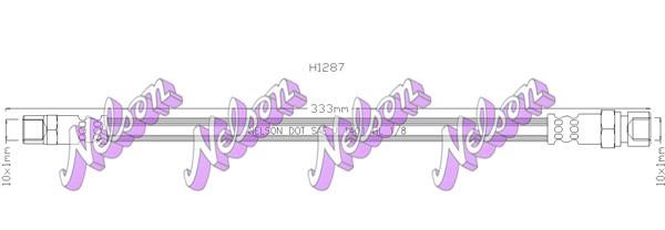 Kawe H1287 Brake Hose H1287: Buy near me in Poland at 2407.PL - Good price!