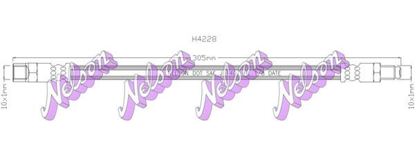 Kawe H4228 Brake Hose H4228: Buy near me in Poland at 2407.PL - Good price!