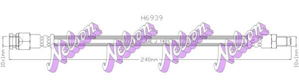 Kawe H6939 Brake Hose H6939: Buy near me in Poland at 2407.PL - Good price!