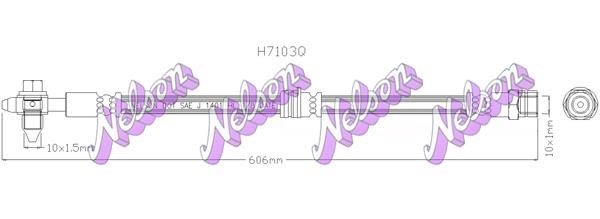 Kawe H7103Q Brake Hose H7103Q: Buy near me in Poland at 2407.PL - Good price!