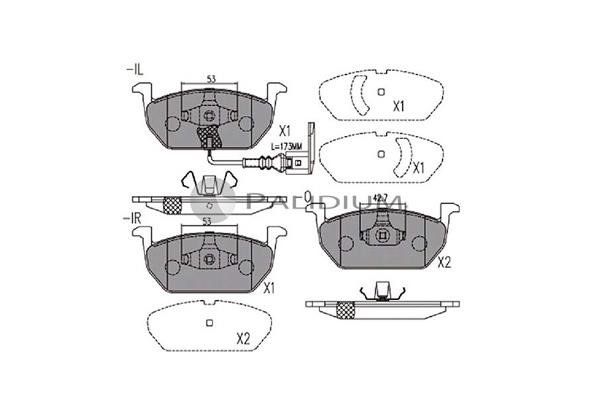 Ashuki P1-1191 Тормозные колодки дисковые, комплект P11191: Отличная цена - Купить в Польше на 2407.PL!