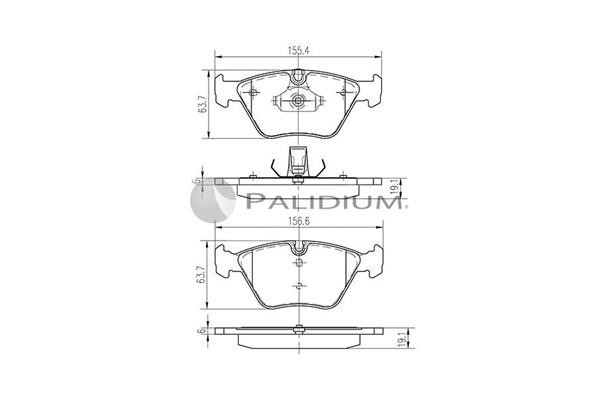 Ashuki P1-1095 Тормозные колодки дисковые, комплект P11095: Отличная цена - Купить в Польше на 2407.PL!