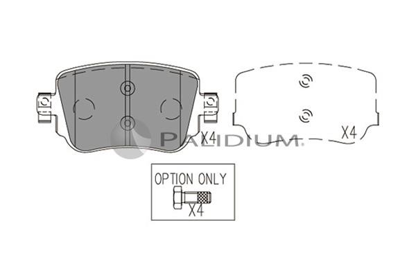 Ashuki P1-1552 Тормозные колодки дисковые, комплект P11552: Отличная цена - Купить в Польше на 2407.PL!