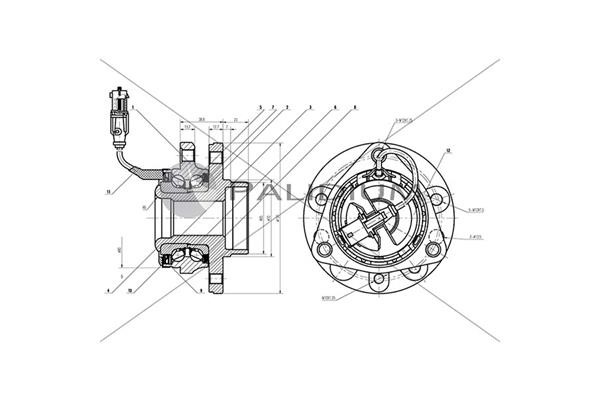 Ashuki PAL6-2033 Wheel bearing kit PAL62033: Buy near me in Poland at 2407.PL - Good price!