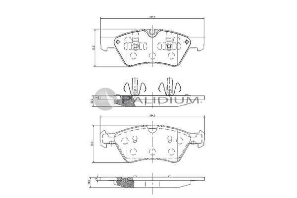 Ashuki P1-1238 Brake Pad Set, disc brake P11238: Buy near me in Poland at 2407.PL - Good price!